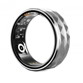 Inel iSEN R12M Smart Ring Silver, HR, SpO2, Monitorizare somn, Contor calorii, Multi Sport, Aplicatie dedicata: LuckRing, 15mAh, IP68