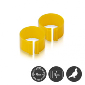 Inele pentru porumbei, 8 mm, galben