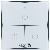 Intrerupator inteligent wireless WiFi 10A 1800W triplu alb cu touch