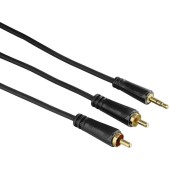 Jack 3.5 mm Male - 2x RCA Male, 10m, negru