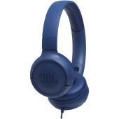 JBL Casti audio On-ear JBL Tune 500, Pure Bass Sound, Hands-free Call, Albastru