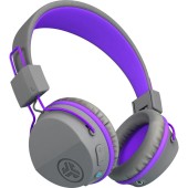 JLab Casti on-ear JLAB JBuddies Studio Kids Wireless, Bluetooth, pentru copii, Grafit / Mov