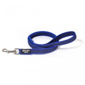 JULIUS-K9 Color & Gray, lesă antiderapantă cu mâner câini, textil, bandă JULIUS-K9 Color & Gray, lesă antiderapantă cu mâner câini, 50kg, textil, bandă, 20mm x 1.2m, albastru