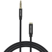 Kabel audio TRRS 3,5mm męski do 3,5mm żeński Vention BHCBI 3m czarny