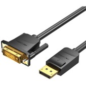 Kabel DisplayPort do DVI (24+1) Vention HAFBH 2m 1080P 60Hz (Czarny)