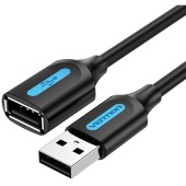 Kabel przedłużający USB 2.0 męski do żeński Vention CBIBD 0,5m (czarny)