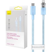 Kabel szybko ładujący Baseus USB-C do Lightning Explorer Series 2m, 20W (niebieski)