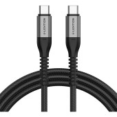 Kabel szybko ładujący USB-C do USB-C Lention CB-CCT 60W, 5A/20V, 480Mbps, 2m (czarny)