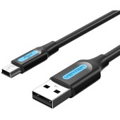 Kabel USB 2.0 A do Mini-B Vention COMBC 0,25m czarny PVC