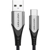 Kabel USB 2.0 A do USB-C Vention CODHF 3A 1m szary