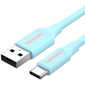 Kabel USB 2.0 A do USB-C Vention COKSF 3A 1m Jasnoniebieski