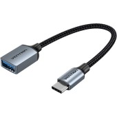 Kabel USB 3.0 C męski do USB żeński OTG Vention CCXHB 0,15m, 2A (szary)