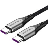 Kabel USB-C 2.0 do USB-C Vention TAEHG 1,5m PD 100W szary