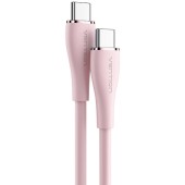 Kabel USB-C 2.0 do USB-C Vention TAWPF 1m, PD 100W, różowy silikonowy