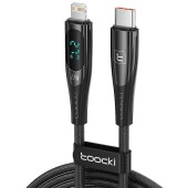 Kabel USB-C do Lightning Toocki, 1m, PD 27W (czarny)