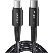 Kabel USB-C do USB-C 60W Essager 2m (czarny)