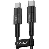 Kabel USB-C do USB-C Toocki TXCTT2-YS03, 1m, FC 60W (czarny)