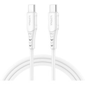 Kabel USB-C do USB-C VFAN P05, 60W, PD, 1m (biały)