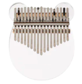 Kalimba Instrument muzical cu 17 note Sticla transparenta model urechi pisica