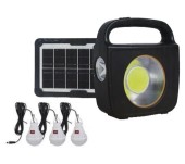 Kit CC022-1 panou solar cu lanterna si 3 becuri, 100 W