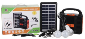 Kit cu panou solar EP-396 cu difuzor 3 becuri9V - 3.5W