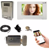 Kit Interfon Video 1 familie wireless WiFi IP65 2MP 7 inch Color 3in1 4 fire Mentor SYKT022