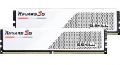 Kit Memorie G.Skill Ripjaws S5 XMP 3.0 White 64GB, DDR5-5600Mhz, CL36, Dual