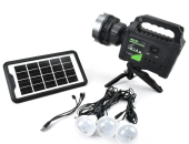 Kit solar de iluminat GDPlus GD-P70 cu 3 becuri