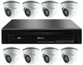 Kit Supraveghere Video Esol EN208-4(D)40, NVR 8 canale + 8 Camere Video