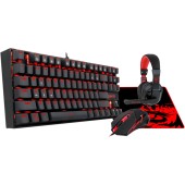 Kit Tastatura + Mouse + Pad + Casti Gaming Redragon 4 in 1, PC Gamer Value Combo