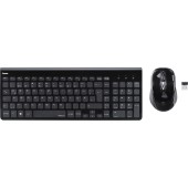 Kit tastatura si mouse Hama Trento, Wireless, Negru