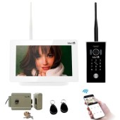 Kit VideoInterfon IP Smart Mentor SYKT001 WiFi 1000m TouchMonitor Interfon Yala acces 1 locatie 7" HD 1.3MP 2xCard Acces MicroSD InfraRed Senzor de miscare