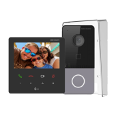 KIT videointerfon pentru 1 familie, Wi-Fi 2.4Ghz, monitor 4.3 inch - HIKVISION DS-KIS606-P