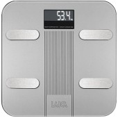 Laica Cantar corporal Smart LAICA Body Composition PS7005, 180 kg, Wi-Fi, sticla securizata, argintiu