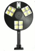 Lampa solara LED stradala A53 61 rotunda cu 4 casete