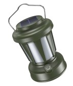 Lampa Solara Retro Camping LY18 Verde cu Maner Reincarcabila