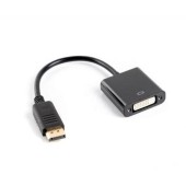 LANBERG Adaptor Lanberg AD-0007-BK, DisplayPort - DVI-D, Negru