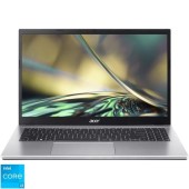 Laptop Acer 15.6' Aspire 3 A315-59, FHD, Procesor Intel® Core™ i3-1215U (10M Cache, up to 4.40 GHz, with IPU), 8GB DDR4, 512GB SSD, GMA UHD, No OS, Argintiu