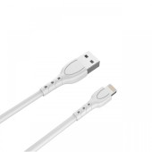 Lemontti Cablu USB A la tip Lightning, 1.2m, Alb 