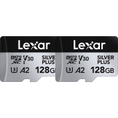 Lexar microSDXC Professional SILVER Plus UHS-I/U3/A2/4K R205/W150 (V30) 128GB - 2pack