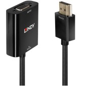 Lindy Adaptor LINDY Adaptor, 1x HDMI Male - 1x VGA Female, Negru