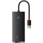 Lite cu 4 porturi (USB-A la 4xUSB-A 3.0) 0,25 m Negru