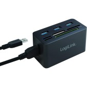 LOGILINK - USB 3.0 Hub with All-in-One Card Reader