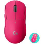 Logitech Mouse Gaming Logitech G Pro X Superlight Lightspeed Wireless Magenta, ultra usor 63g