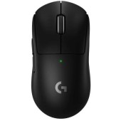 Logitech Mouse gaming wireless Logitech Pro X Superlight 2, ultrausor, senzor LightSpeed Hero, Negru