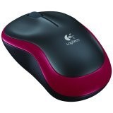 Logitech MOUSE LOGITECH M185, WIRELESS, OPTIC, ROSU