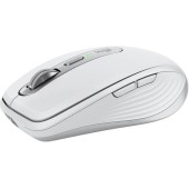 Logitech Mouse Wireless Logitech MX Anywhere 3S, 2.4GHz&Bluetooth, Silent, Scroll MagSpeed, Multidevice, USB-C, Alb