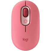 Logitech Mouse wireless Logitech Pop Heartbreaker, Ambidextru, Rosu