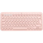 Logitech Tastatura wireless Logitech K380, US Layout, Bluetooth, Roz