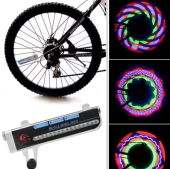 Lumini spite bicicleta, 32 LED multicolor cu 30 moduri iluminare